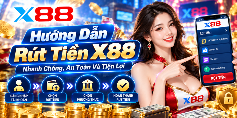 Hướng Dẫn Rút Tiền X88 Nhanh Chóng, An Toàn Và Tiện Lợi