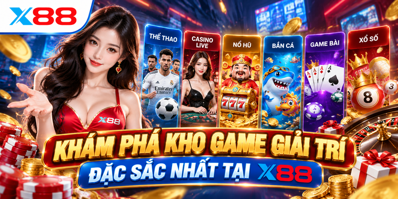 Khám Phá Kho Game Giải Trí Đặc Sắc Nhất Tại X88